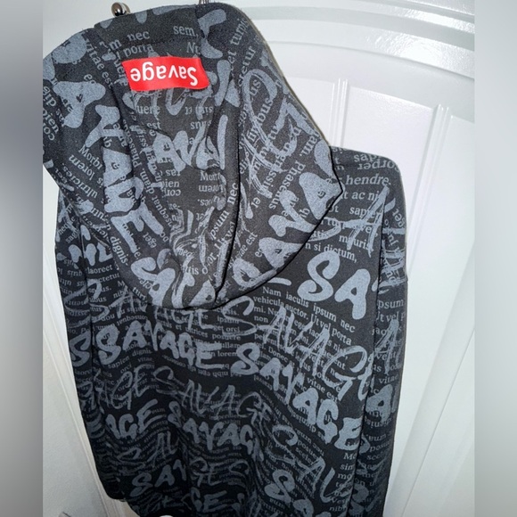 Encrypted  Hoodie Savage Sweatshirt Long Sleeve Sz XL - Picture 13 of 13